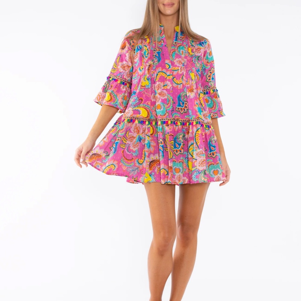 Beautiful vibrant summer dress - Picture 2 of 4